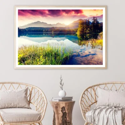 Mountain Lake In National Park High Tatra Home Decor Premium Quality Poster Print Choose Your Sizes