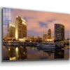 City View on The Beach Print Tempered Glass Wall Art 100% Made in Australia Ready to Hang - Image 4