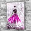 Pink Abstract Woman Print Tempered Glass Wall Art 100% Made in Australia Ready to Hang - Image 4