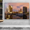 City View on The Beach Print Tempered Glass Wall Art 100% Made in Australia Ready to Hang - Image 2