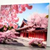 Building With a Lot of Pink Flowers Acrylic Glass Print Tempered Glass Wall Art 100% Made in Australia Ready to Hang - Image 4