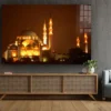 Night View of Mosque Print Tempered Glass Wall Art 100% Made in Australia Ready to Hang - Image 2