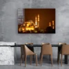 Night View of Mosque Print Tempered Glass Wall Art 100% Made in Australia Ready to Hang - Image 3