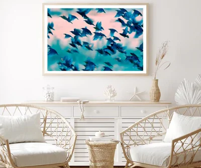 Birds Soaring Through the Sky Home Decor Premium Quality Poster Print Choose Your Sizes