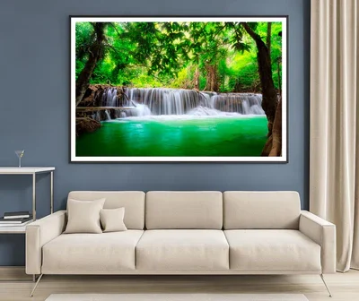 Thailand Waterfall In Kanjanaburi Home Decor Premium Quality Poster Print Choose Your Sizes