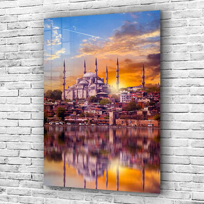 Eiffel Tower B&W VieIstanbul Mosque Sunset Print Tempered Glass Wall Art 100% Made in Australia Ready to Hangw Print Tempered Glass Wall Art 100% Made in Australia Ready to Hang