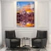 Eiffel Tower B&W VieIstanbul Mosque Sunset Print Tempered Glass Wall Art 100% Made in Australia Ready to Hangw Print Tempered Glass Wall Art 100% Made in Australia Ready to Hang - Image 2
