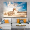 Sphinx Statue in Front of a Pyramid, Egypt Wall Art Decor 100% Australian Made - Image 2
