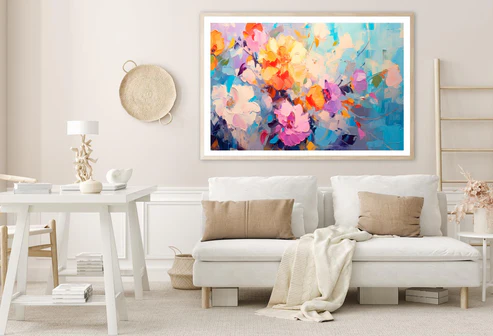 Spring Flower Abstract Colorful Oil vHome Decor Premium Quality Poster Print Choose Your Sizes