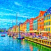 Digital Painting of Nyhavn in Denmark Home Decor Premium Quality Poster Print Choose Your Sizes - Image 4