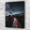 City Highway Night View Print Tempered Glass Wall Art 100% Made in Australia Ready to Hang