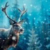 Moose In the Snowy Forest Home Decor Premium Quality Poster Print Choose Your Sizes - Image 4