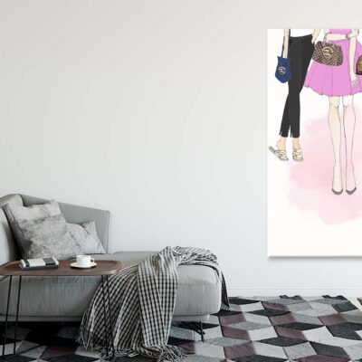Fancy Girls with Luxury Bags Print 100% Australian Made