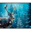 Moose In the Snowy Forest Home Decor Premium Quality Poster Print Choose Your Sizes - Image 3