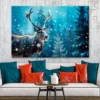 Tiger Prowling Through Dense Jungle Foliage Wall Art Decor 100% Australian Made