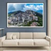 Cityscape & Forest View Blue Sky Home Decor Premium Quality Poster Print Choose Your Sizes