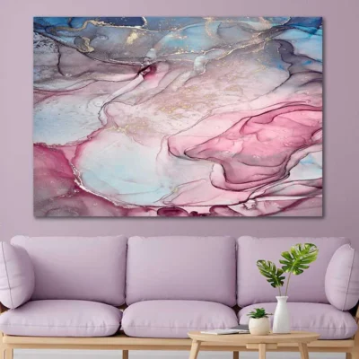 Pink Abstract Design Print 100% Australian Made