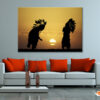 Native American Tribe with Sunset Print 100% Australian Made