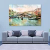 Rialto Bridge - Venetian Picture - Artwork in Painting Style Acrylic Glass Print Tempered Glass Wall Art 100% Made in Australia Ready to Hang - Image 2