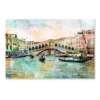 Rialto Bridge - Venetian Picture - Artwork in Painting Style Acrylic Glass Print Tempered Glass Wall Art 100% Made in Australia Ready to Hang - Image 4
