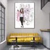 Modern Fashion Store with Girl Design Home Decor Premium Quality Poster Print Choose Your Sizes - Image 2