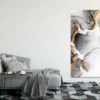 Black Grey & Gold Ink Abstract Design Print 100% Australian Made - Image 2