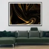 Gold Liquid Marble Abstract Design Home Decor Premium Quality Poster Print Choose Your Sizes