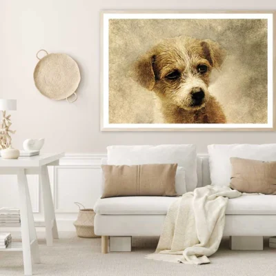 Brown Dog Vantage View Painting Home Decor Premium Quality Poster Print Choose Your Sizes