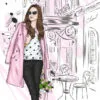 Modern Fashion Store with Girl Design Home Decor Premium Quality Poster Print Choose Your Sizes - Image 4