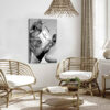 Bella Home Black And White Drinking Fashion Bottle Print Canvas Ready to hang - Image 2