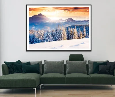 Fantastic Evening Winter Landscape Home Decor Premium Quality Poster Print Choose Your Sizes