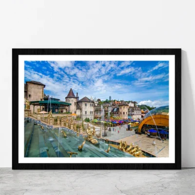 Beautiful Cityscape In Vietnam Glass Framed Wall Art, Ready to Hang Quality Print
