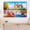 Oil Painting - Street View of Paris Wall Art Decor 100% Australian Made - Image 2