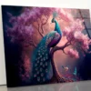 Peacock Sitting on Top of a Tree Acrylic Glass Print Tempered Glass Wall Art 100% Made in Australia Ready to Hang