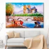 Oil Painting - Street View of Paris Wall Art Decor 100% Australian Made