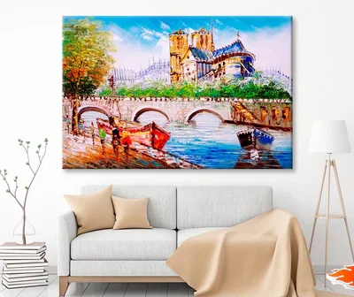 Oil Painting - Street View of Paris Wall Art Decor 100% Australian Made