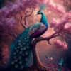 Peacock Sitting on Top of a Tree Acrylic Glass Print Tempered Glass Wall Art 100% Made in Australia Ready to Hang - Image 5