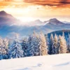 Fantastic Evening Winter Landscape Home Decor Premium Quality Poster Print Choose Your Sizes - Image 4