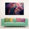 Peacock Sitting on Top of a Tree Acrylic Glass Print Tempered Glass Wall Art 100% Made in Australia Ready to Hang - Image 3