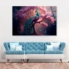 Peacock Sitting on Top of a Tree Acrylic Glass Print Tempered Glass Wall Art 100% Made in Australia Ready to Hang - Image 2