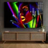 Neon Woman Abstract Print Tempered Glass Wall Art 100% Made in Australia Ready to Hang - Image 2