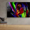 Neon Woman Abstract Print Tempered Glass Wall Art 100% Made in Australia Ready to Hang - Image 3