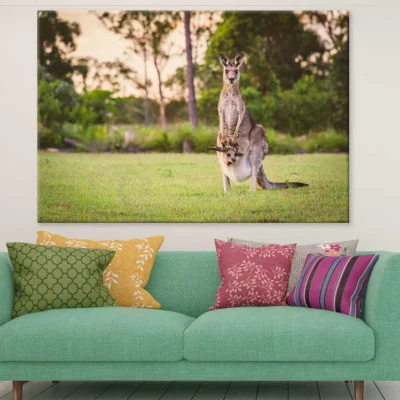 Kangaroo Mom & Baby Photograph Print 100% Australian Made