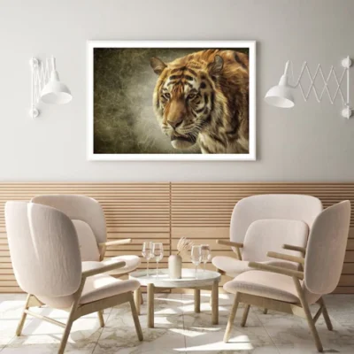 Tiger Portrait Oil Painting Home Decor Premium Quality Poster Print Choose Your Sizes