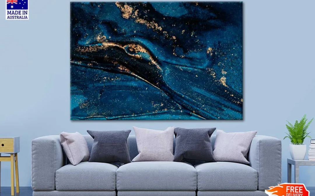 Marble Ink Abstract Art Print 100% Australian Made