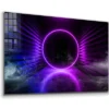 Neon Digital Abstract Print Tempered Glass Wall Art 100% Made in Australia Ready to Hang - Image 4