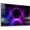 Neon Digital Abstract Print Tempered Glass Wall Art 100% Made in Australia Ready to Hang - Image 4
