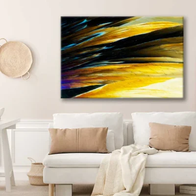 Bella Home Micro Crystals in Polarized Light Print Canvas Ready to hang