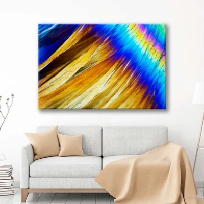 Bella Home Light Micro Crystals Abstract Print Canvas Ready to hang