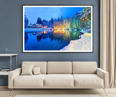Mountain Lake In The Swiss Alps Home Decor Premium Quality Poster Print Choose Your Sizes